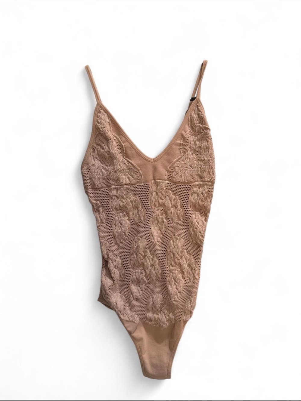 Women's Lace-Detail Light Pink Bodysuit